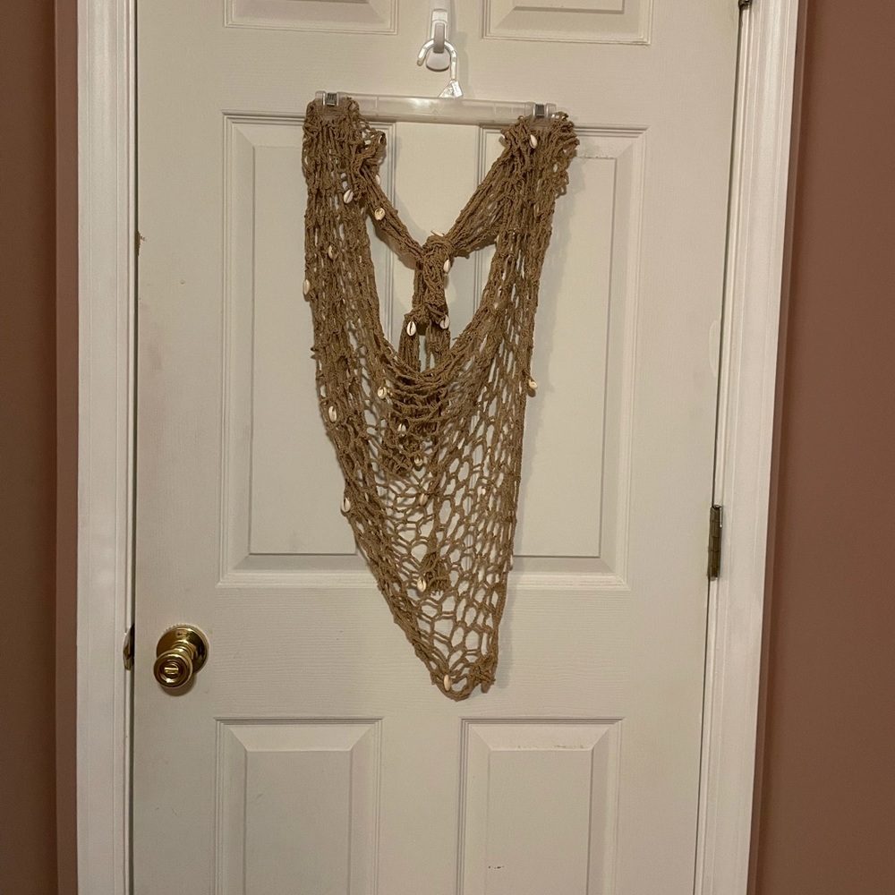 Shell net beach waist wrap